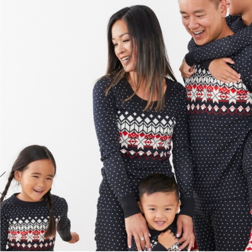 Hanna Andersson Heritage Fairisle Unisex Long John Pajama Top Fair